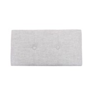 Banc avec 2 poufs Jacinthe d'eau Gris