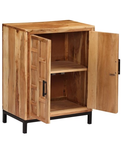Buffet Bois d'acacia solide 60x35x76 cm Marron