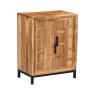 Buffet Bois d'acacia solide 60x35x76 cm Marron