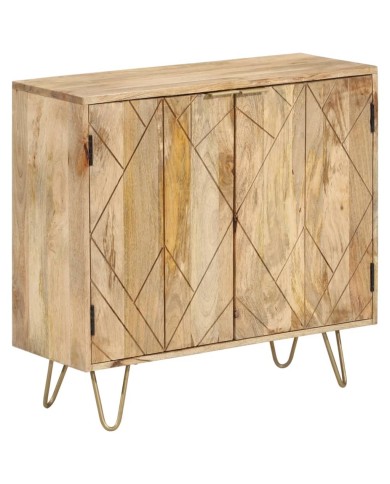 Buffet 80x30x75 cm Bois de manguier solide
