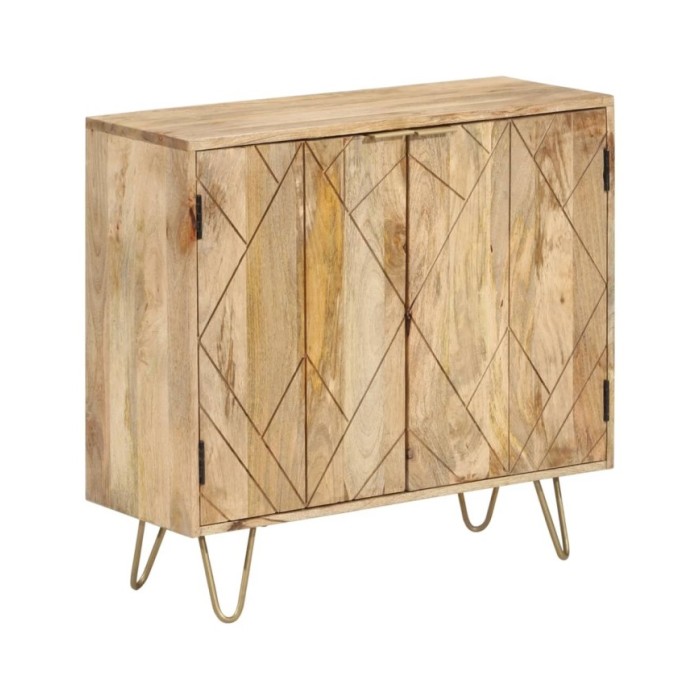 Buffet 80x30x75 cm Bois de manguier solide