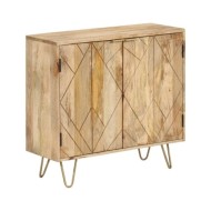 Buffet 80x30x75 cm Bois de manguier solide