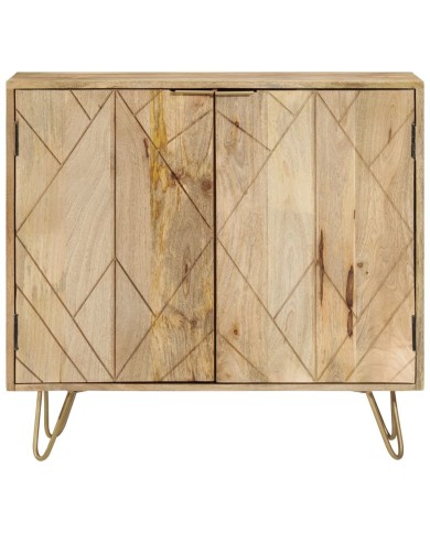 Buffet 80x30x75 cm Bois de manguier solide