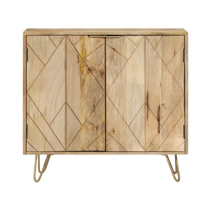 Buffet 80x30x75 cm Bois de manguier solide