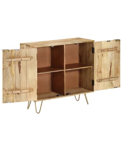 Buffet 80x30x75 cm Bois de manguier solide