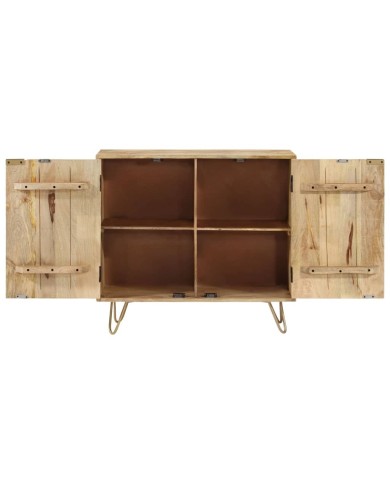 Buffet 80x30x75 cm Bois de manguier solide