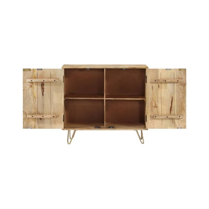 Buffet 80x30x75 cm Bois de manguier solide