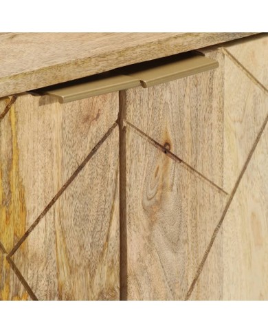 Buffet 80x30x75 cm Bois de manguier solide