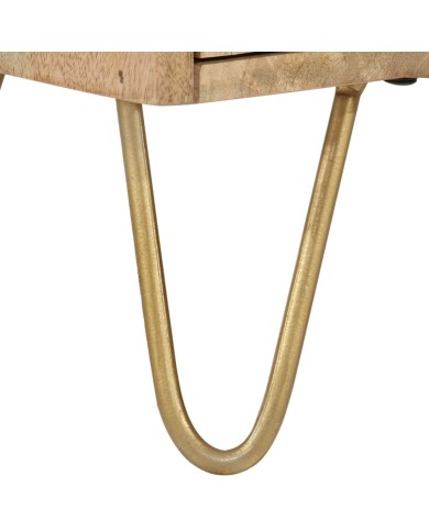 Buffet 80x30x75 cm Bois de manguier solide