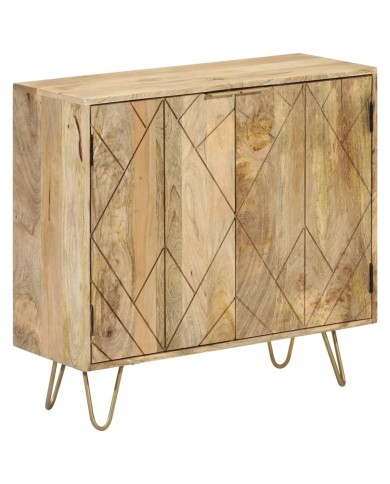Buffet 80x30x75 cm Bois de manguier solide