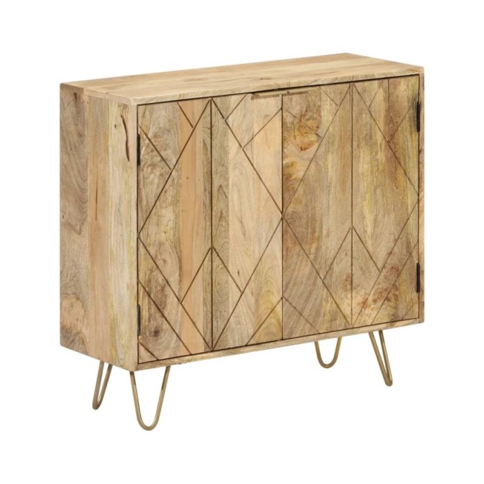 Buffet 80x30x75 cm Bois de manguier solide
