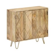 Buffet 80x30x75 cm Bois de manguier solide