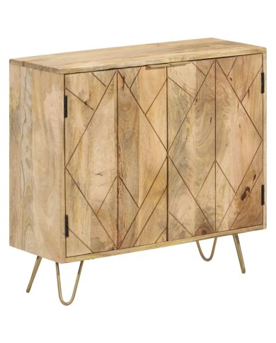 Buffet 80x30x75 cm Bois de manguier solide