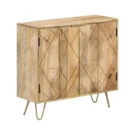 Buffet 80x30x75 cm Bois de manguier solide