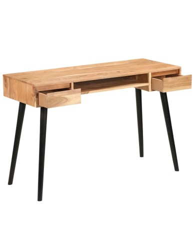 Table à écrire Bois d'acacia massif 118 x 45 x 76 cm