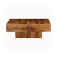 Table basse Bois massif de Sesham 80 x 80 x 30 cm