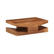 Table basse Bois massif de Sesham 90 x 60 x 30 cm