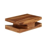 Table basse Bois massif de Sesham 90 x 60 x 30 cm