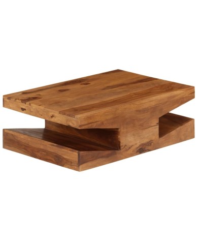 Table basse Bois massif de Sesham 90 x 60 x 30 cm