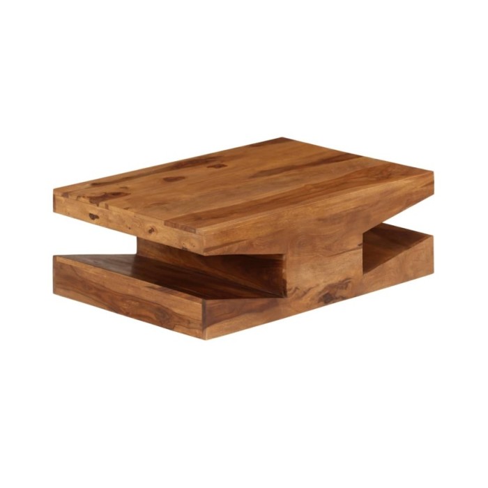 Table basse Bois massif de Sesham 90 x 60 x 30 cm