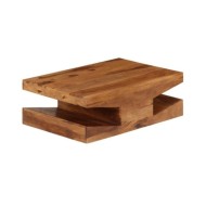 Table basse Bois massif de Sesham 90 x 60 x 30 cm