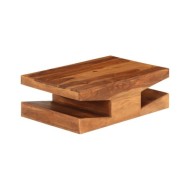 Table basse Bois massif de Sesham 90 x 60 x 30 cm