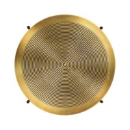 Ensemble de tables 2 pcs MDF recouvert de laiton