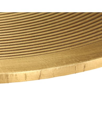 Ensemble de tables 2 pcs MDF recouvert de laiton