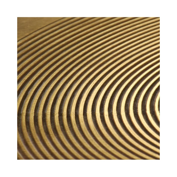 Ensemble de tables 2 pcs MDF recouvert de laiton