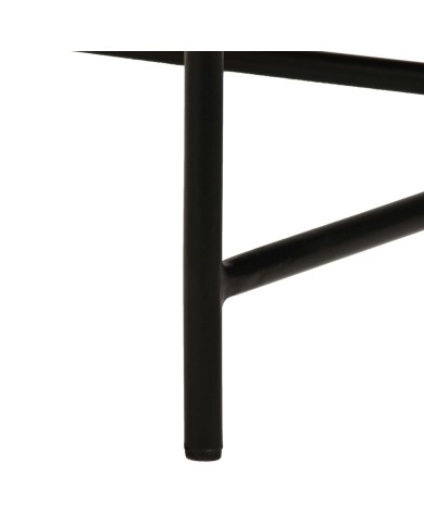 Ensemble de tables 2 pcs MDF recouvert de laiton