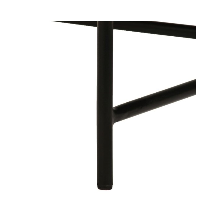 Ensemble de tables 2 pcs MDF recouvert de laiton