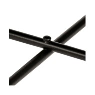 Ensemble de tables 2 pcs MDF recouvert de laiton