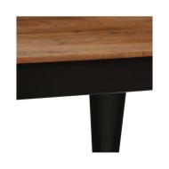 Table de salle à manger Bois d'acacia et acier 120x60x76 cm