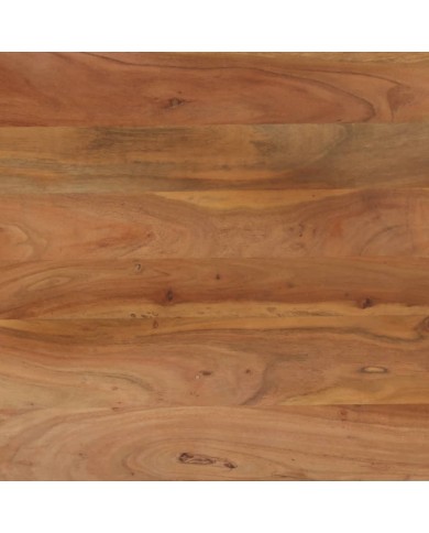 Table de salle à manger Bois d'acacia et acier 120x60x76 cm