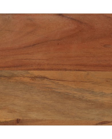 Table de salle à manger Bois d'acacia et acier 120x60x76 cm