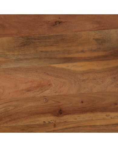 Table de salle à manger Bois d'acacia et acier 120x60x76 cm