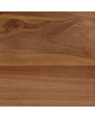 Table de salle à manger Bois d'acacia et acier 120x60x76 cm