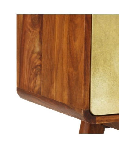 Meuble TV Bois de Sesham massif 120 x 30 x 45 cm