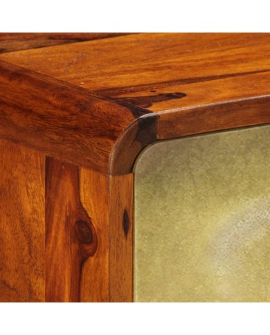 Meuble TV Bois de Sesham massif 120 x 30 x 45 cm