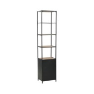 Bibliothèque Bois de sapin massif et acier 40,5 x 32,5 x 180 cm