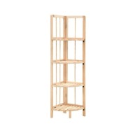 Étagère d'angle Bois de cèdre 27 x 27 x 110 cm