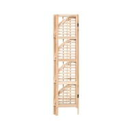 Étagère d'angle Bois de cèdre 27 x 27 x 110 cm
