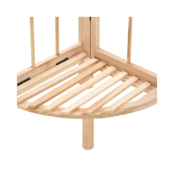 Étagère d'angle Bois de cèdre 27 x 27 x 110 cm