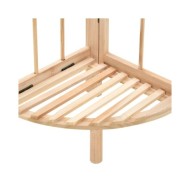 Étagère d'angle Bois de cèdre 27 x 27 x 110 cm