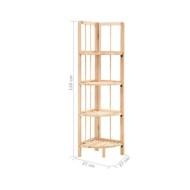 Étagère d'angle Bois de cèdre 27 x 27 x 110 cm