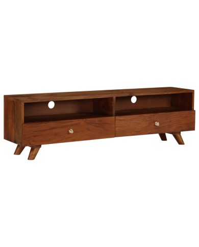 Meuble TV Bois de récupération solide 140 x 30 x 40 cm