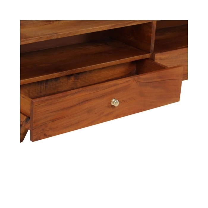 Meuble TV Bois de récupération solide 140 x 30 x 40 cm