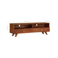 Meuble TV Bois de récupération solide 140 x 30 x 40 cm