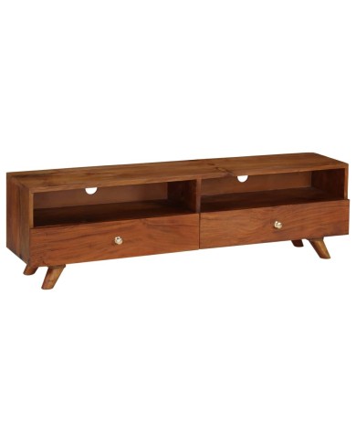 Meuble TV Bois de récupération solide 140 x 30 x 40 cm
