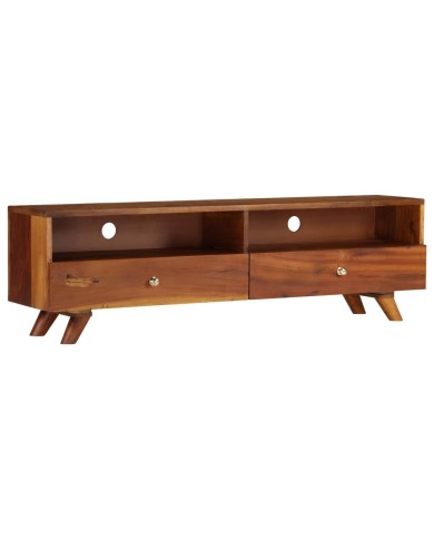 Meuble TV Bois de récupération solide 140 x 30 x 40 cm